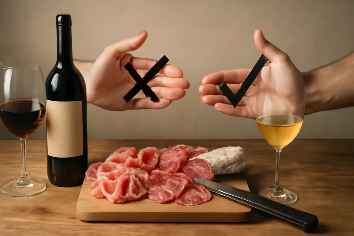 Vini e salumi: le regole base per non rovinare gli equilibri di sapore