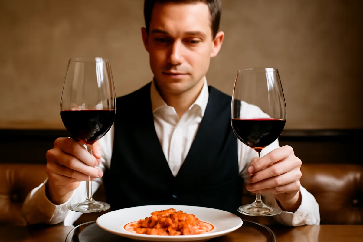 Rosso giovane o invecchiato? Scegli secondo il piatto con la regola che usano i maître