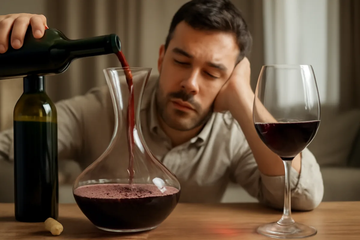 Perché decantare il vino? Il beneficio immediato che pochi sfruttano davvero
